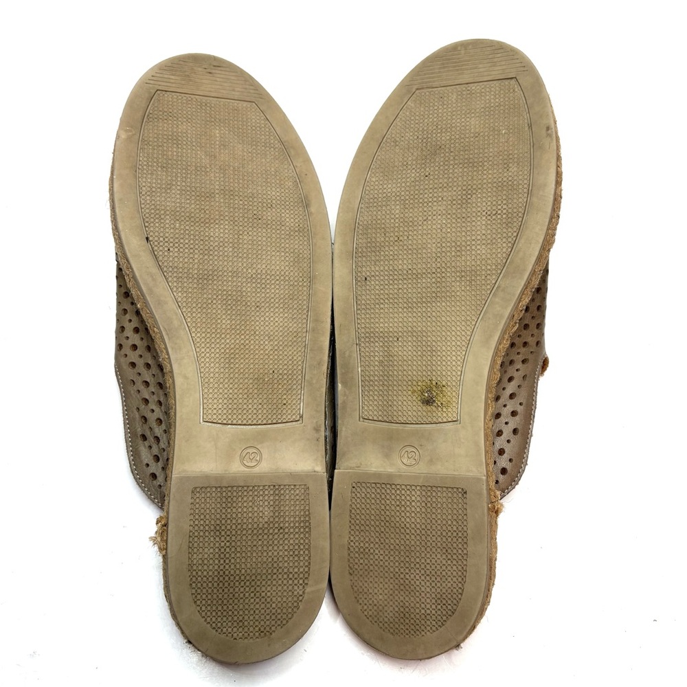 Bueno Tan Perforated Leather Espadrille Slides | 42 - Picture 7 of 10